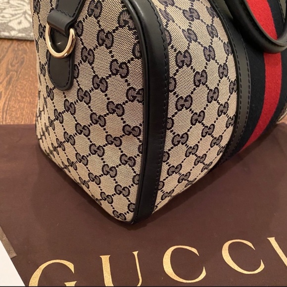 Gucci Ophidia Web Boston Bag Medium - Picture 14 of 15